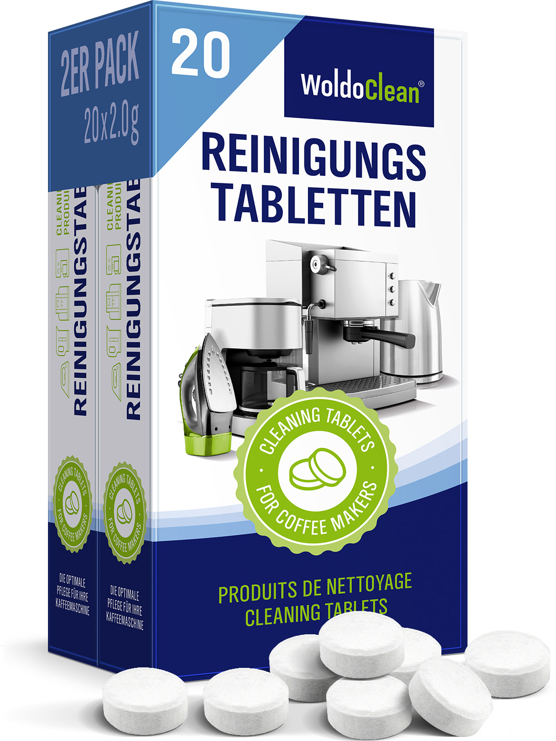Reinigungs Tabletten 40 Stk 2 g kompatibel mit Siemens Jura Melitta Seaco WMF 