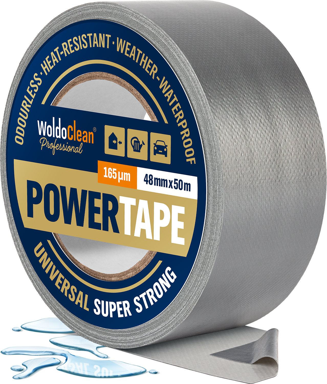 PANZERTAPE Gewebeklebeband Power Gaffa Tape 9m Klebeband 48mm Ducttape silber 